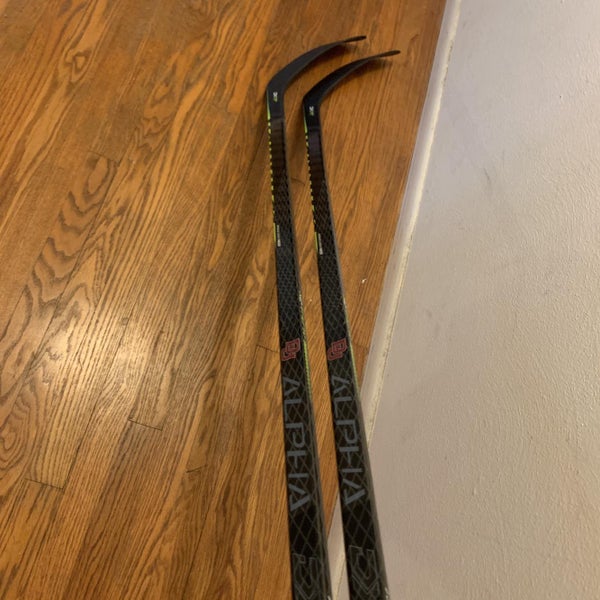 New Left Handed Alpha DX Toe Pro Stock Hockey Stick