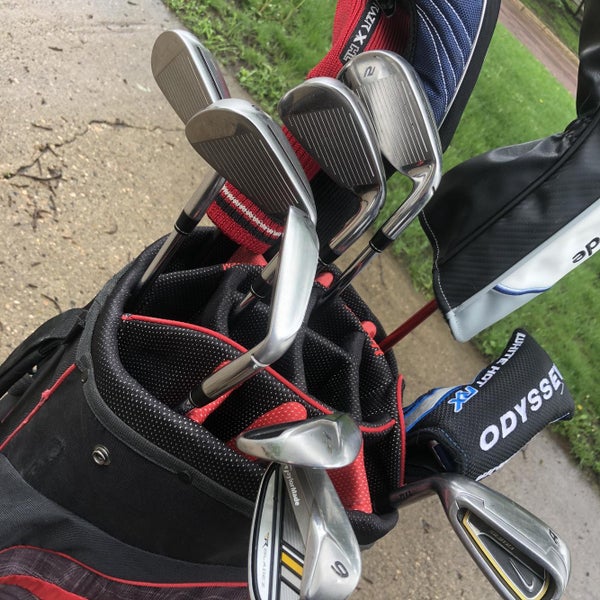 Used Left Handed Rocketbladez Regular Flex Steel Shaft Iron Set