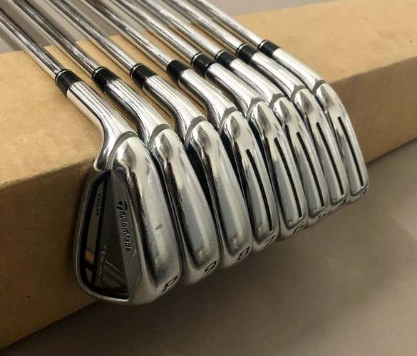 Used Left Handed Rocketbladez Tour Stiff Flex Steel Shaft Iron Set