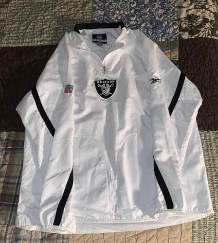 White Men's XL Reebok 1/4 Zip Jacket