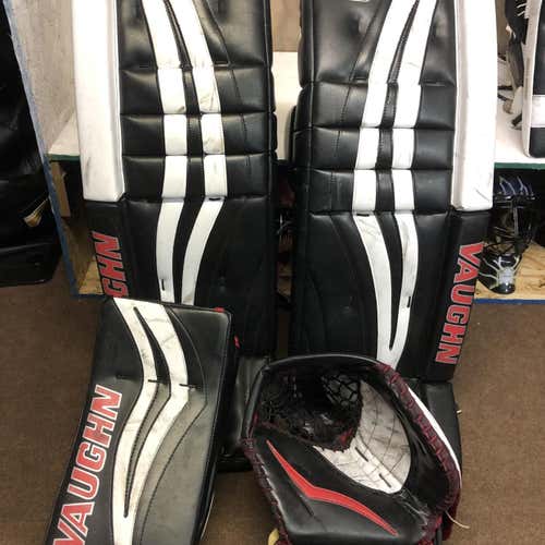 Black Used 34+2 Regular Velocity V7 Pro Carbon Goalie Full Set