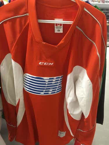 Barrie Colts OHL Practice Jersey Orange New Adult Men's 58 CCM Pro Stock