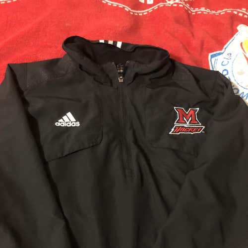 University Of Miami Hockey Team Adidas Track Jacket