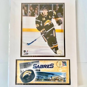 BRAND NEW: BUFFALO SABRES DANIEL BRIERE USPS MATTED PICTURE