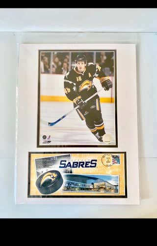 BRAND NEW: BUFFALO SABRES DANIEL BRIERE USPS MATTED PICTURE