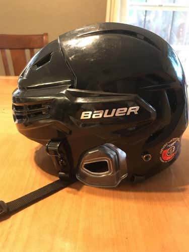 Black Used Large Bauer Re-Akt Helmet
