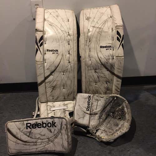 White Used 34+1" Reebok Sr 7k Full Set