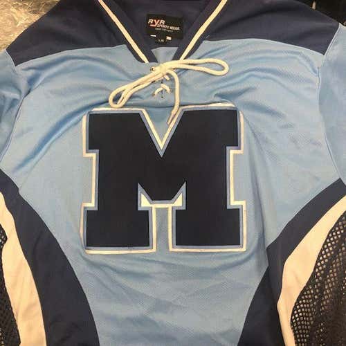 Majors Blue Used Adult Men's Large Jersey