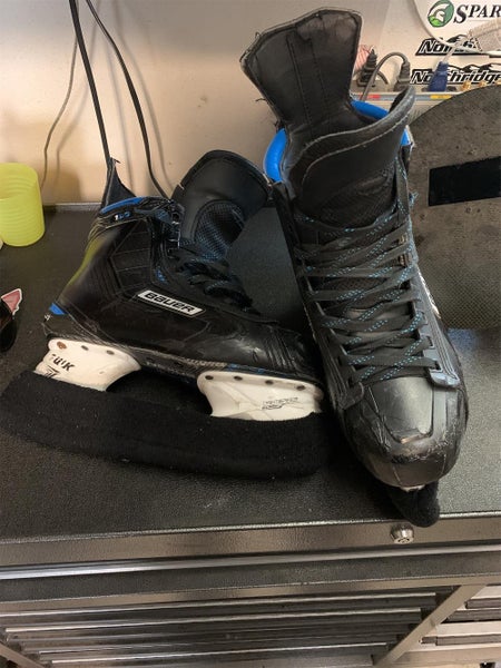 Used Bauer Nexus 1N D&R (Regular) Pro Stock Size 9.5 Hockey Skates