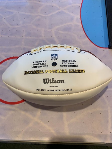 Wilson Offical NFL The Duke Autograph All White Replica Football