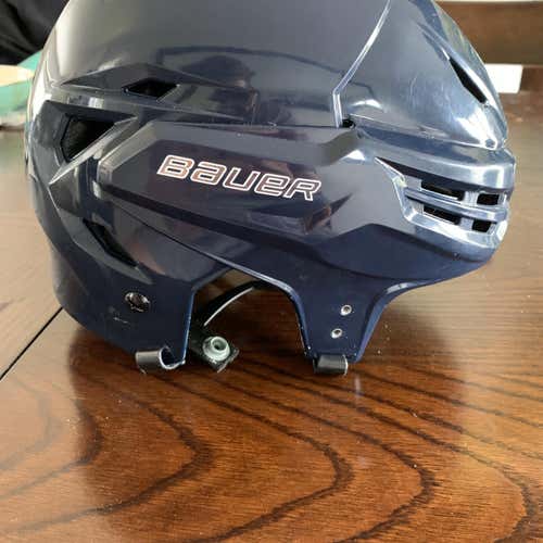 Blue Used Large Bauer Re-Akt 95  Helmet