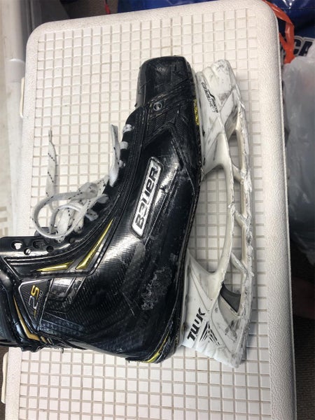 Used Bauer Supreme 2S Pro D&R (Regular) Pro Stock Size 9.5 Hockey Skates