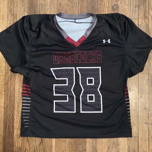 [GAME WORN] South Carolina Lacrosse Black Game Jersey, #38 (2018) [XL]