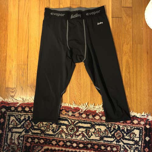 Black Men's Large Eastbay 3/4 Leggings/Tights