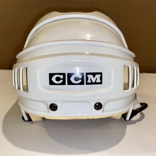 White Used Large CCM HT2 Pro Stock Helmet