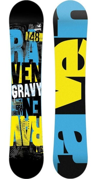NEW Mens RARE Raven Gravy Snowboard & Firefly Bindings 161W CM No Trades