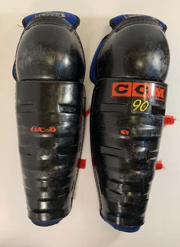 Used CCM Power Line 90 14.5” Senior Shin Pads