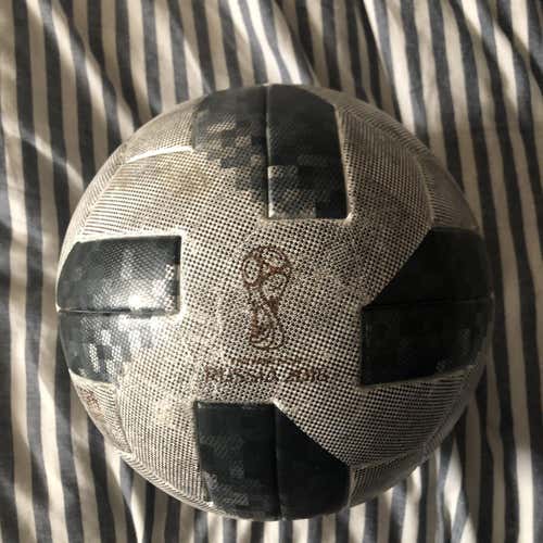 Used Telstar Leather Adidas Soccer Ball