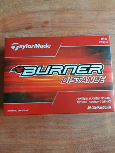 New TaylorMade Burner Distance Balls 12 Pack White