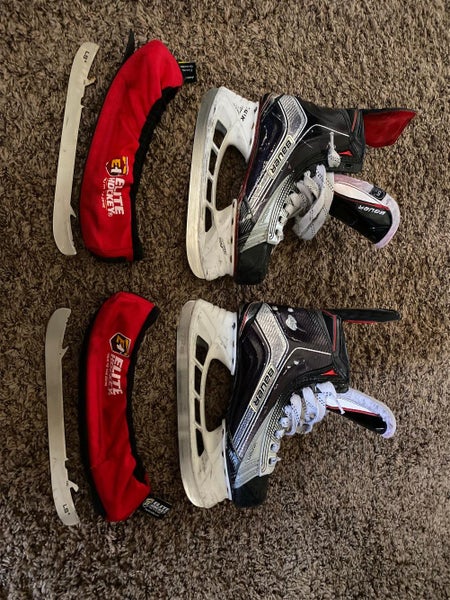 Used Bauer Vapor 1X D&R (Regular) Size 5.5 Hockey Skates Extra Steel And Soakers