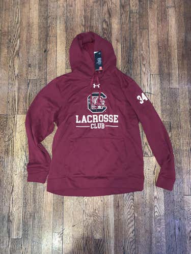 [NEW] South Carolina Lacrosse Team Hoodie #34 (L) + #34 Backpack Combo