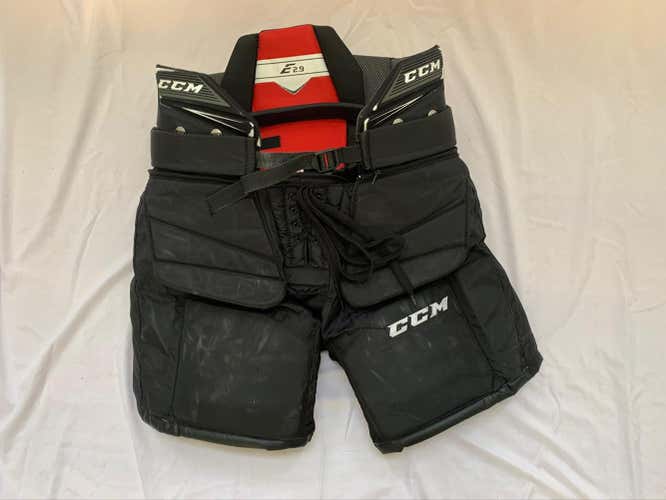 Black Intermediate Used Large CCM Extreme Flex E2.9 Hockey Goalie Pants