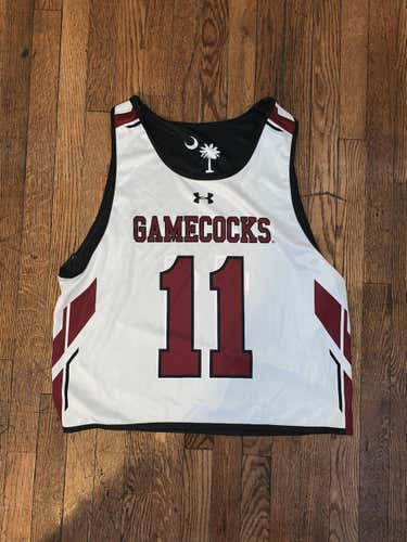 [NEW] South Carolina Lacrosse Reversible Practice Pinnie, #11 (XL)