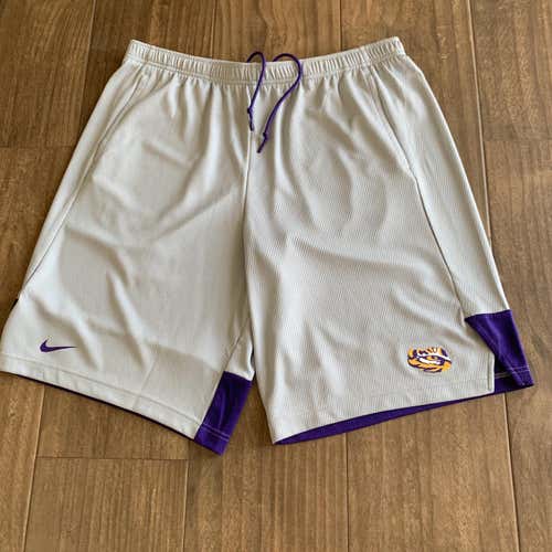 New Nike Breathe LSU Tigers Knit Player Short Men’s L