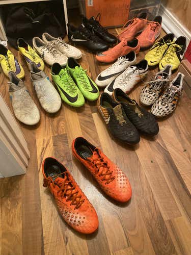 Orange Men's Used 11.5 (Women's 13) Molded Cleats Nike Magista Opus II FG Cleats