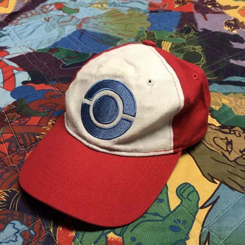 Vintage Pokémon Hat Baseball Cap Pokémon Center Red Adjustable OSFA Nintendo