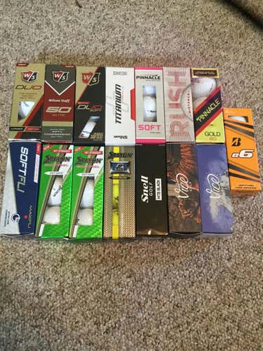 45 Used *LIKE NEW* Assorted Golf Balls With Packaging