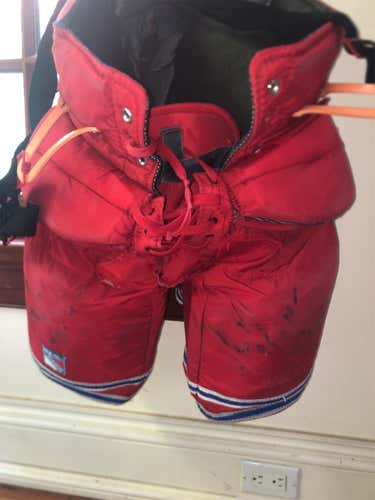 Henrik Lundqvist New York Rangers Game Used 28" Leg Pads