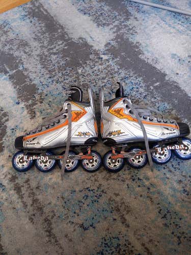 Used Senior Tour Code Tabu XFactor Carbon Inline Skates D&R (Regular) Size 10