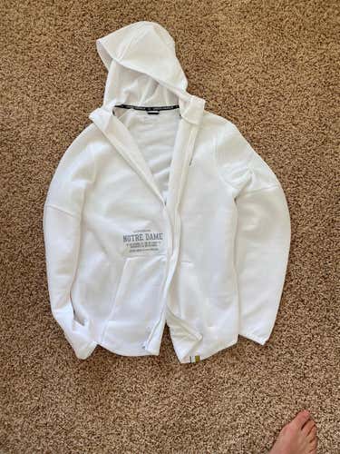 White Notre Dame Under Armour Sweatshirt