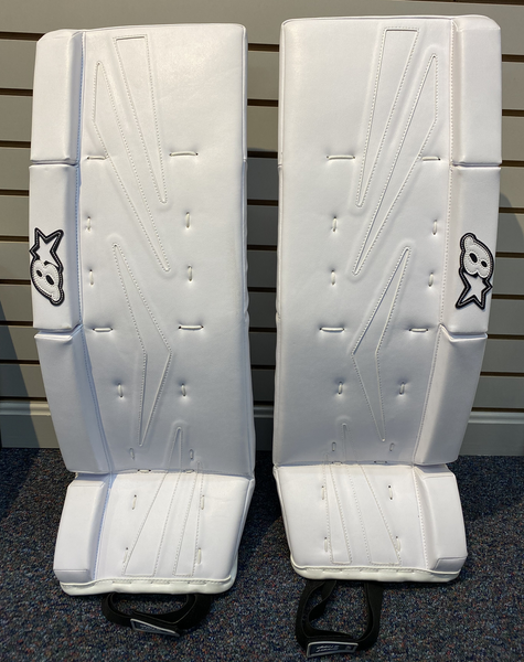 New 31+1" Brian's NetZero Int Goalie Leg Pads All White