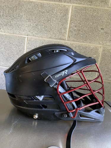 Matte Black Red Chrome Face Mask Cascade CPX-R Helmet
