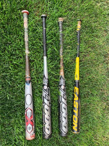 Used 33" BBCOR Bat lot