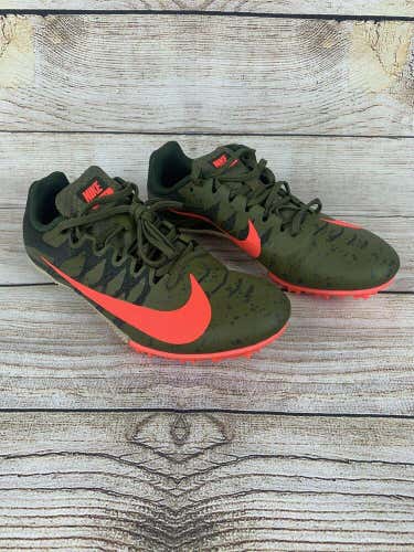NIKE ZOOM RIVAL TRACK & FIELD SPIKES 907564-301 Green & Carmine Pink SIZE 6.5