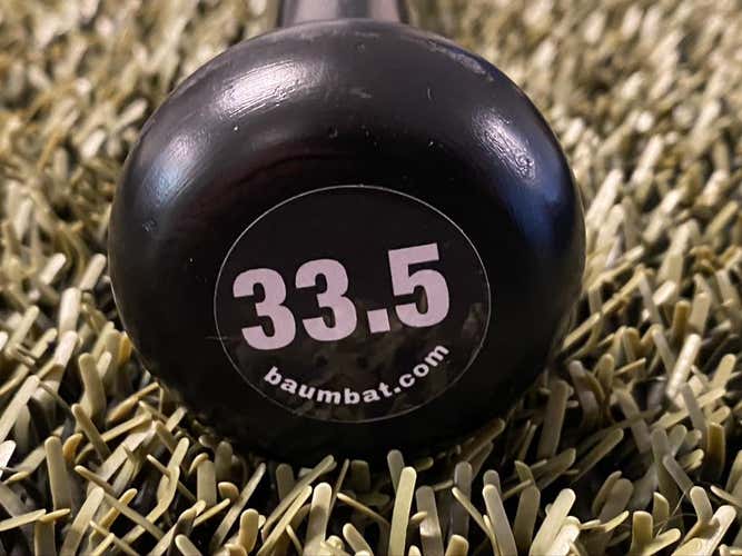 NEW BAUM BAT  33.5" BBCOR Certified 2020 Wood Composite (WHITE EDITION) STD KNOB