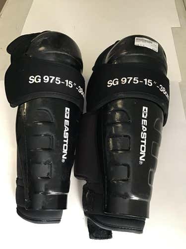 Used Easton Sg975 15" Ice Hockey Shin Guards