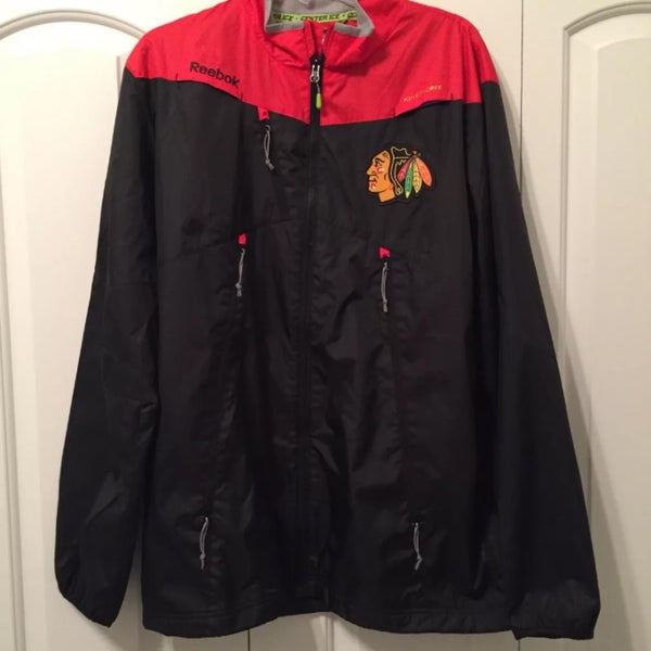Chicago Blackhawks Pro Stock Track Jacket 2016-2017 Reebok Warm-Up Jacket