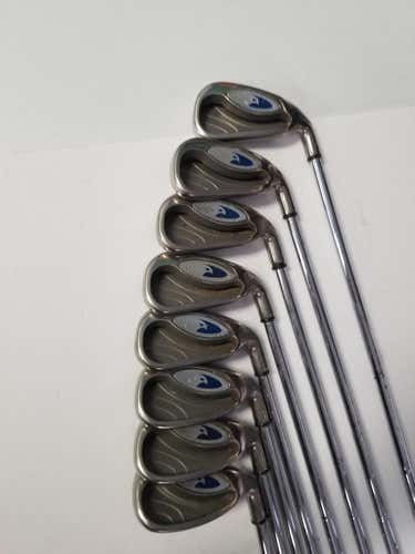 Used Callaway Hawk Eye 3i-pw Steel Regular Golf Iron Or Hybrid Sets