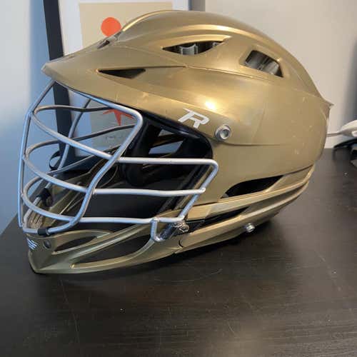 Gold Used Player Cascade R Helmet