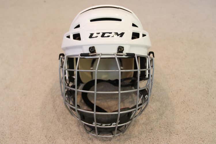 Pro Stock CCM Vector V08 Helmet - Used - Medium - White