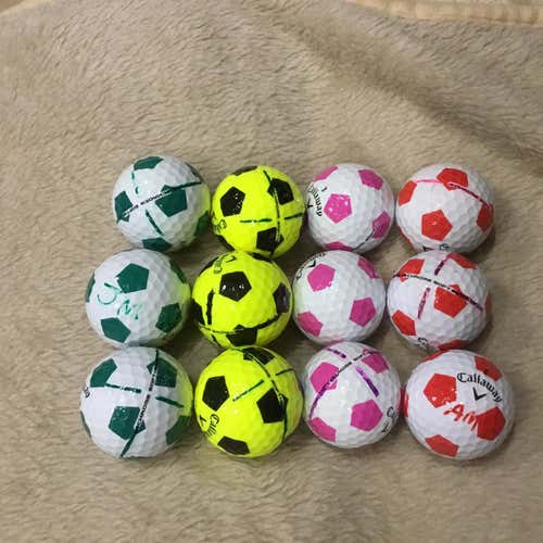 Used Callaway Truvis Chrome Soft 12 Golf Balls
