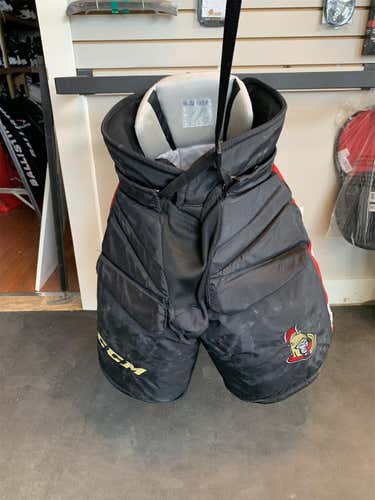 Black Used Medium CCM HPG 13 A Pro Stock Goalie Pants