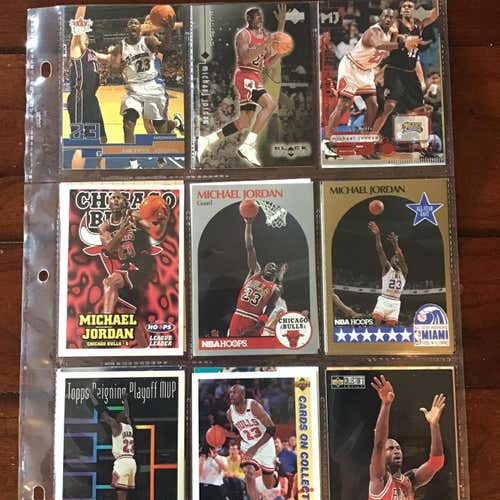 87 Michael Jordan Cards Plus 6 Various Rookie Cards