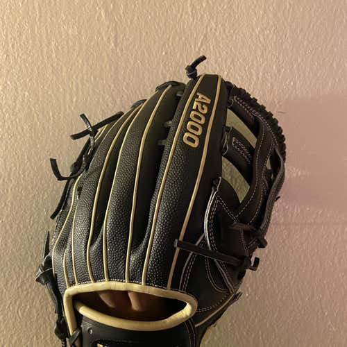Black Used Outfield A2000 12.75" Baseball Glove (WILLING TO TRADE)