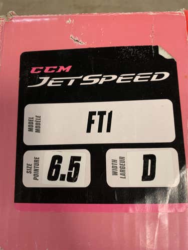New CCM JetSpeed FT1 D&R (Regular) Size 6.5 Hockey Skates