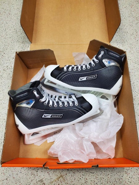 Senior New Bauer One75 Hockey Goalie Skates D&R (Regular) Size 8.5